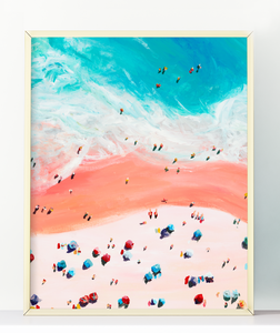 Peach Beach Fine Art Print